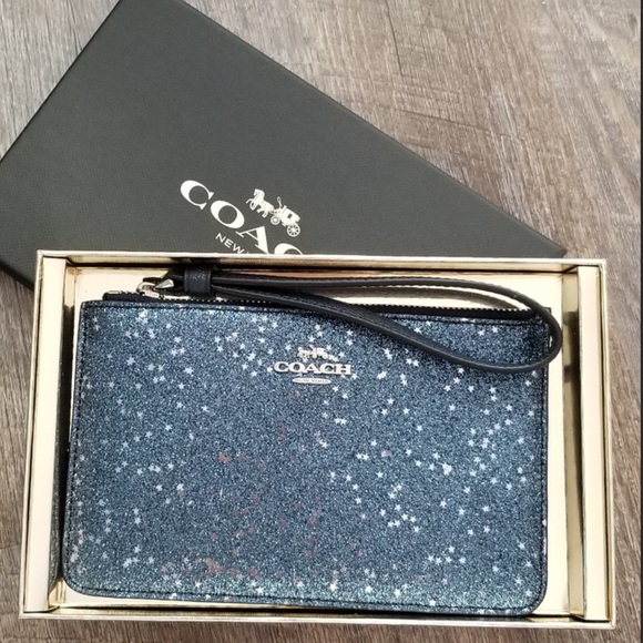 Coach Handbags - NW Coach Bling Blue Wristlet Price Firm LOOK Photo